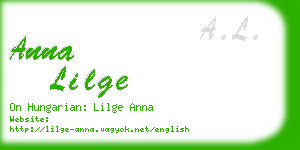 anna lilge business card